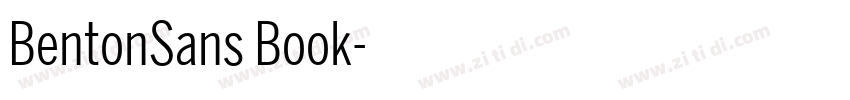 BentonSans Book字体转换